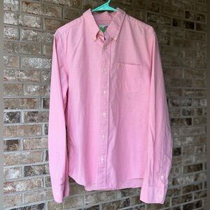 VTG Hollister Classic Pink Men's button down Shirt. Some ware due to age